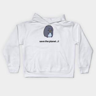 save the planet Kids Hoodie